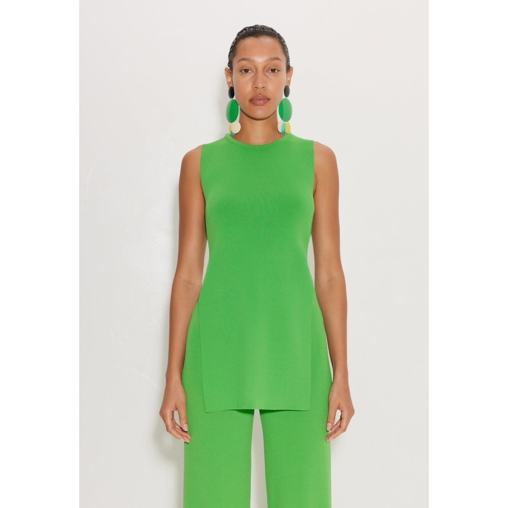 NWT Simon Miller Knit Canoga Sleeveless Crewneck Top Gummy Green XS